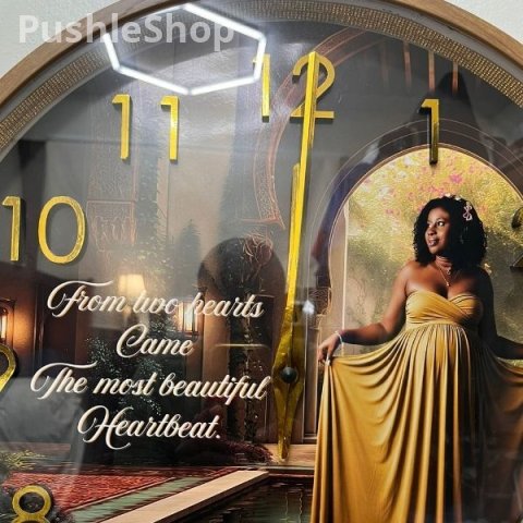 Wall Clock With Personalized Photo 7