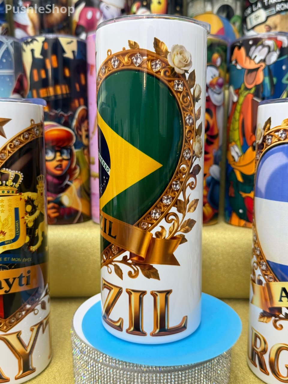 Brazil Tumbler 20 oz - Stylish Design with Distinctive Brazil Flag Motif, Ideal for Everyday Use