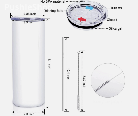 Puerto Rico Tumbler 20 oz