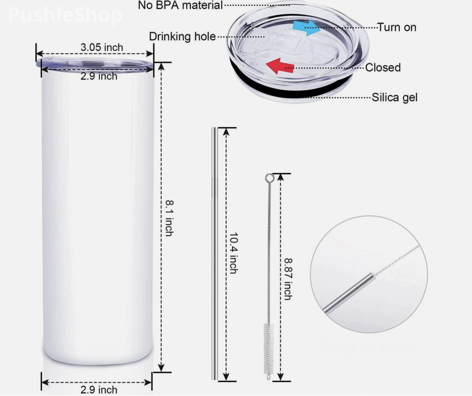 Puerto Rico Tumbler 20 oz